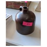 HALF GALLON BROWN STONEWARE JUG
