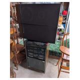 JCPENNEY COMPONENT STERO SYSTEM WITH SPEAKERS