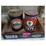 HEINZ 57 TIN & QUAKER OATS TIN