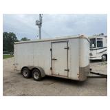 16FT ENCLOSED HAULMARK DLX TRANSPORT JOB TRAILER