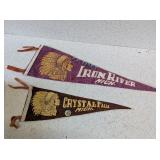 VINTAGE MICHIGAN HIGHSCHOOL PENNANTS