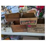 3 - ADVERTISING WOOD CRATES