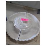 VINTAGE GLASS SERVING SET - M59