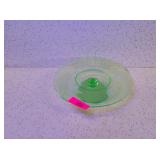 GREEN URANIUM GLASS SERVING TRAY