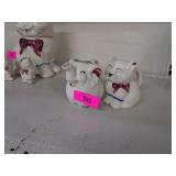 1940s SHAWNEE ELEPHANT/KITTEN CREAMER PITCHER SET