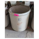 10 GALLON RED WING CROCK WITH HANDLES