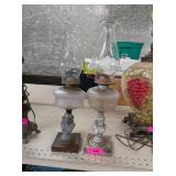 2 - BUST OIL LAMPS