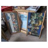 4 - VINTAGE PICTURE FRAMES & TAPESTRY