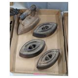 4 ANTIQUE IRONS