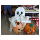 HALLOWEEN BLOW MOLDS & WOOD CUTOUT SIGN