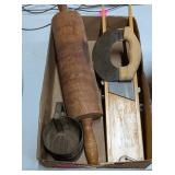 LARGE ROLLING PIN, MINI KRAUT CUTTER & MORE