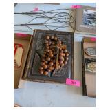 ANTIQUE BIBLE & VINTAGE MONASTARY ROSARY