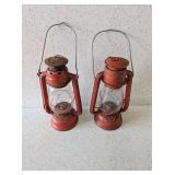 2 MATCHING OIL LANTERNS