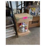 LIGHTED MERCURY GLASS SNOWMAN - NEW