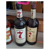 2 BOTTLES SEAGRAMS 7 WHISKEY