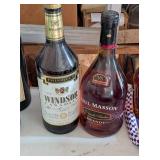 WINDSOR & PAUL MASSON BRANDY/WHISKEY
