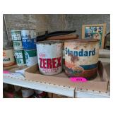 VINTAGE STANDARD OIL 10LB GREASE CONTAINER - FULL