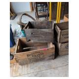 2 - ADVERTISING WOOD CRATES