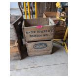 BEER & SODA ADVERTISING CRATES