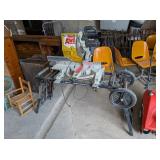 PORTER CABLE 12' MITER SAW ON DELTA ROLLING STAND