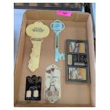 LOCAL ADVERTISING THERMOMETERS & BROOM HOLDERS