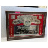 BUDWEISER BEER MIRROR