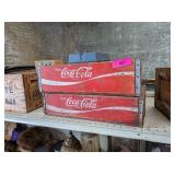 2 - COCA COLA WOODEN SODA CRATES