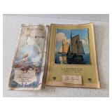 1918 ART PORTFOLIO & MICHIGAN 1940s CALENDAR