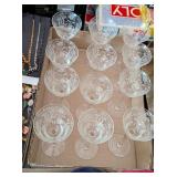 12 - VINTAGE SHERRY GLASSES