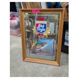 OLD STYLE BEER BROOK TROUT MIRROR