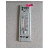 HOWARD OIL COMPANY ADVERTISING THERMOMETER