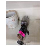 ARCADE CRYSTAL COFFEE GRINDER - ANTIQUE