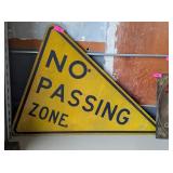 NO PASSING SIGN ROAD SIGN