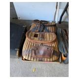 2 - ANTIQUE WICKER FISHING CREEL BASKETS