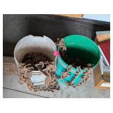 2 PAILS OF TRACTOR TIRE CHAINS