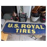 5FT US ROYAL TIRES - ANTIQUE SIGN