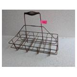 ANTIQUE MILK BOTTLE CARRIER - KALAMAZOO MI
