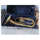 VINTAGE ALTO TUBA HORN WITH CASE