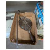 ANTIQUE STEEL STAKE TAPE MEASURE