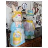 2 - 3FT EASTER BUNNY BLOW MOLDS