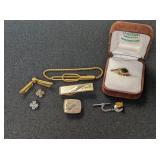 TIE TACKS, TIE BARS, CUFF LINKS, AND MORE