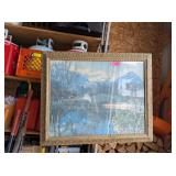 GOLD FRAMED VINTAGE PICTURE