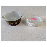 2 - PYREX CASSEROLE DISHES WITH LIDS