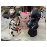 4 - CERAMIC VINTAGE BANKS