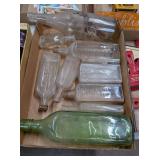 ANTIQUE GLASS BOTTLE COLLECTION
