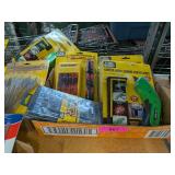 NEW SOCKET SET, UTILITY KNIVES, SCREWDRIVERS