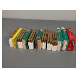 55 RNDS 6.5MM REM MAG & 119 EMPTY CASES