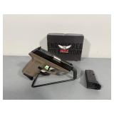 SCCY 9MM DVG-1 PISTOL + 2 MAGS, FDE