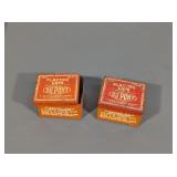 2 VINTAGE DUPONT BLASTING CAPS TIN BOX #6 SIZE