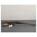 ANTIQUE 10GA SHOTGUN, EXPOSED HAMMERS